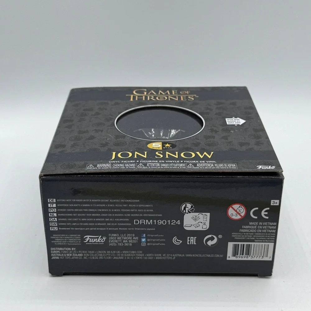 Funko 5 Star Game of Thrones Jon Snow Vinyl Figure with Ghost and Longclaw